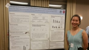 Clarissa presents her research at the 2018 IU Hutton Honors College Symposium.