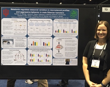 Kat presents her research at Neuroscience 2019 in Chicago, Illinois.